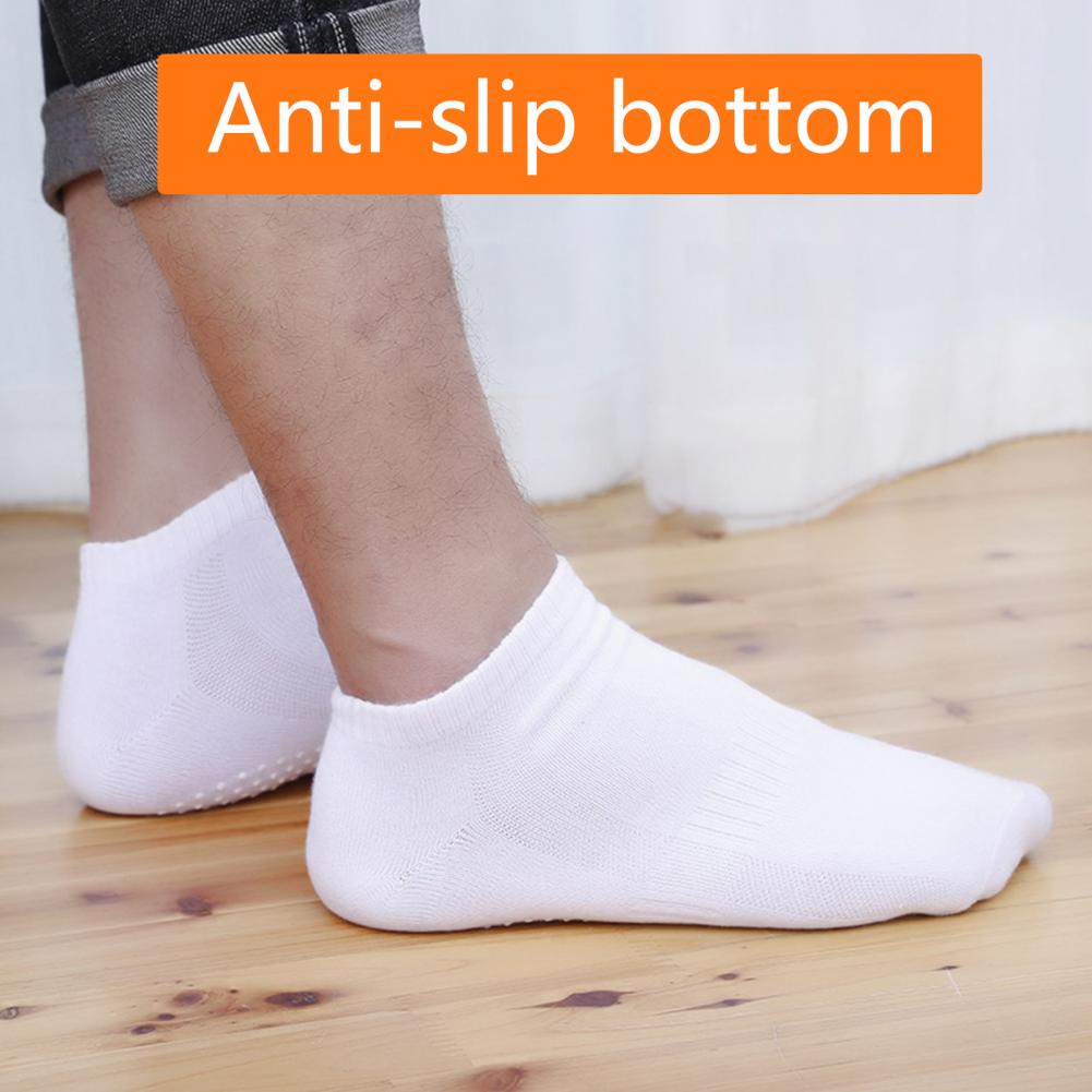1 paire de chaussettes de Yoga pour hommes, respirantes, absorbe la sueur, antidérapantes, unisexes, Trampoline, Gym, Pilates, pour Yoga, Fitness