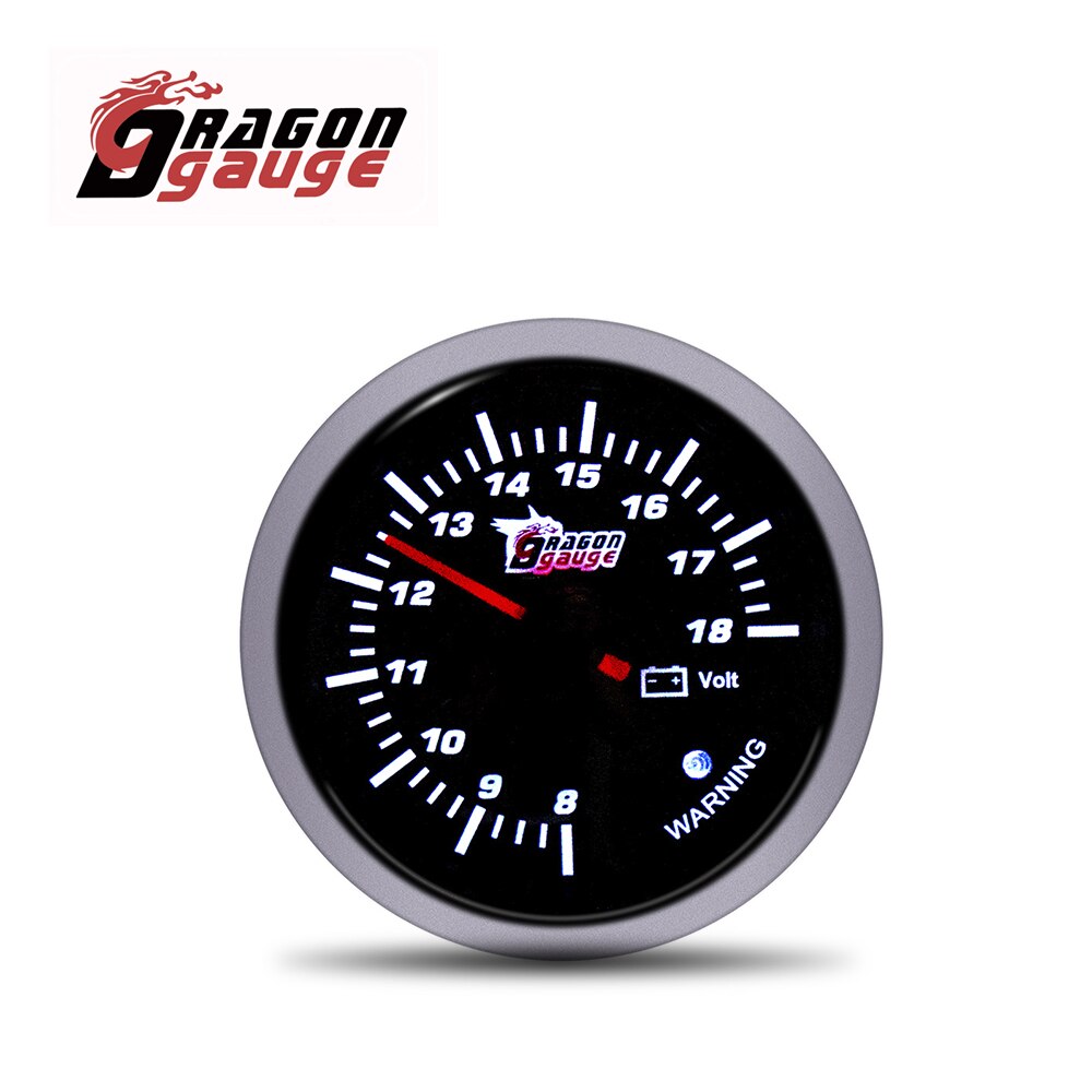 DRAGON GAUGE 2.5 " 60mm Tachometer Voltmeter Air Fuel Ratio Boost Gauge Water Temp Oil Temp Oil Press With Warning Function: Voltmeter