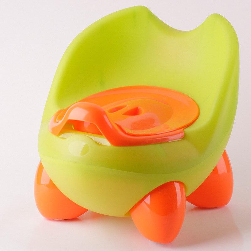 Børns gryde blød baby gryde plast vej gryde spædbarn potte træning sød baby toilet sikker børn potte træner sæde stol wc: Grøn