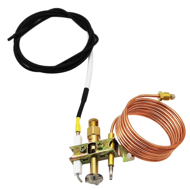 Propane Gas Heater Fire Pit Replacement Parts ODS Pilot Burner With Ignition Wire 1500mm And 900mm Thermocouple M9X1 Thread