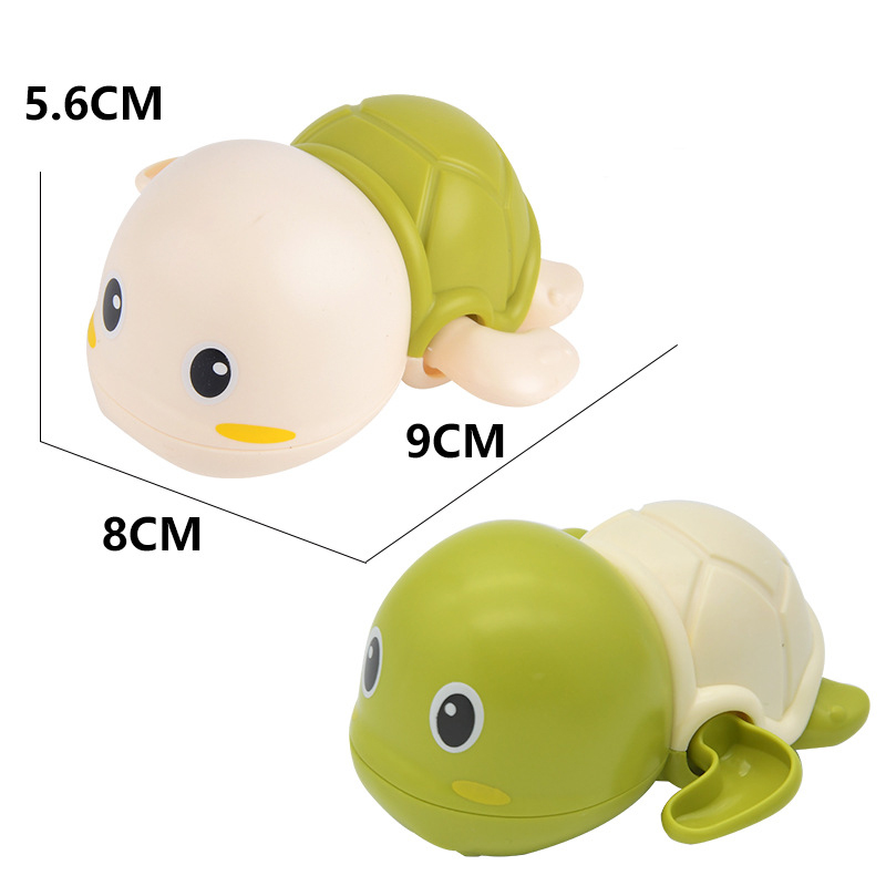 Imebaby baby badeværelse legetøj sød tegneserie drys pingvin flyde spray vand dreng pige bad legetøj: 1 stk tilfældig grøn