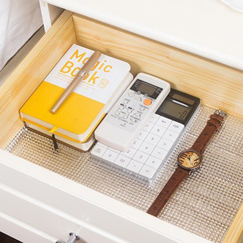 Kitchen Table Drawer Shelf Liner Contact Paper Waterproof Mat Pad No Slid DIY Wardrobe Cabinet Mat Pad