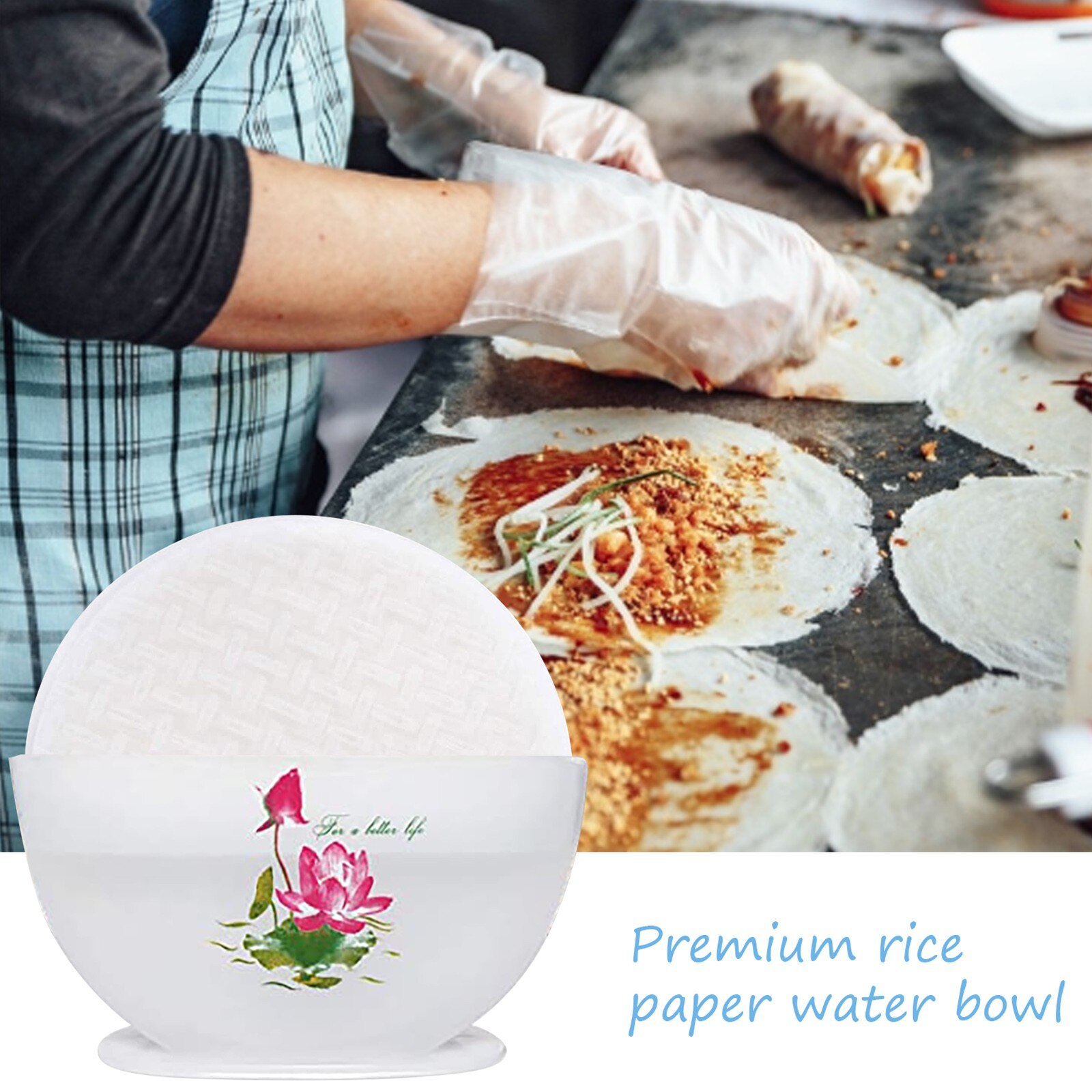 Food Spring Roll Box Plastic Box Soaked In Water Easy To Pack Spring Rolls When Wet When Wet Multifunction Spring Roll Box