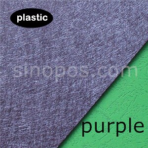 StackBook Full Cover, fabric samples cards holder textile material binding sleeve swatch stack book leather fold display binder: purple plastic / 185x235x50mm