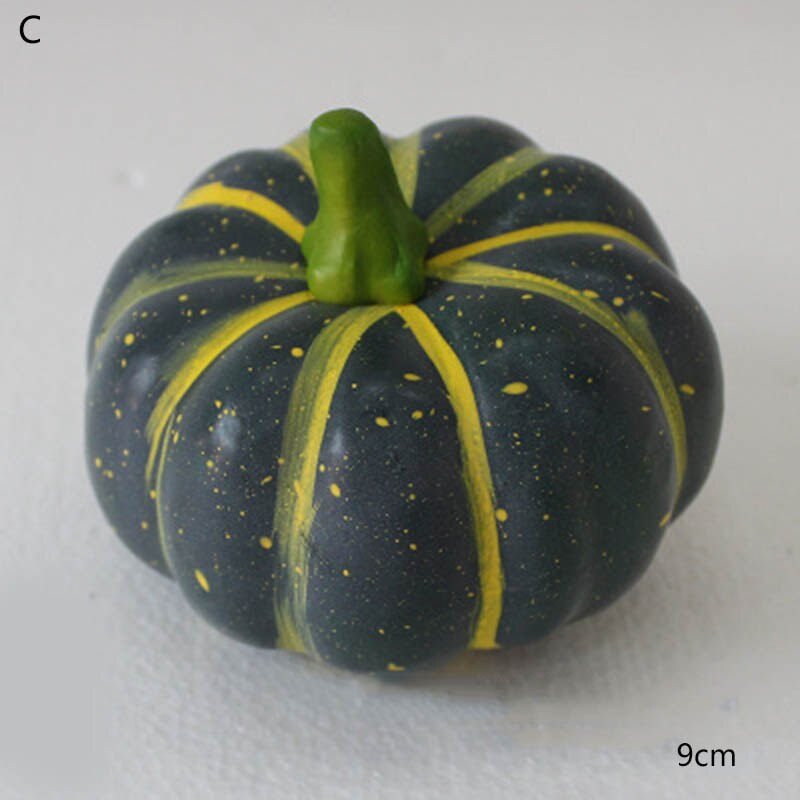 Fausse citrouille décorative d'halloween | Mousse de citrouille réaliste, de Table, de jardin, photographie d'accessoires alimentaires, décors artificiels pour jardins d'enfants
