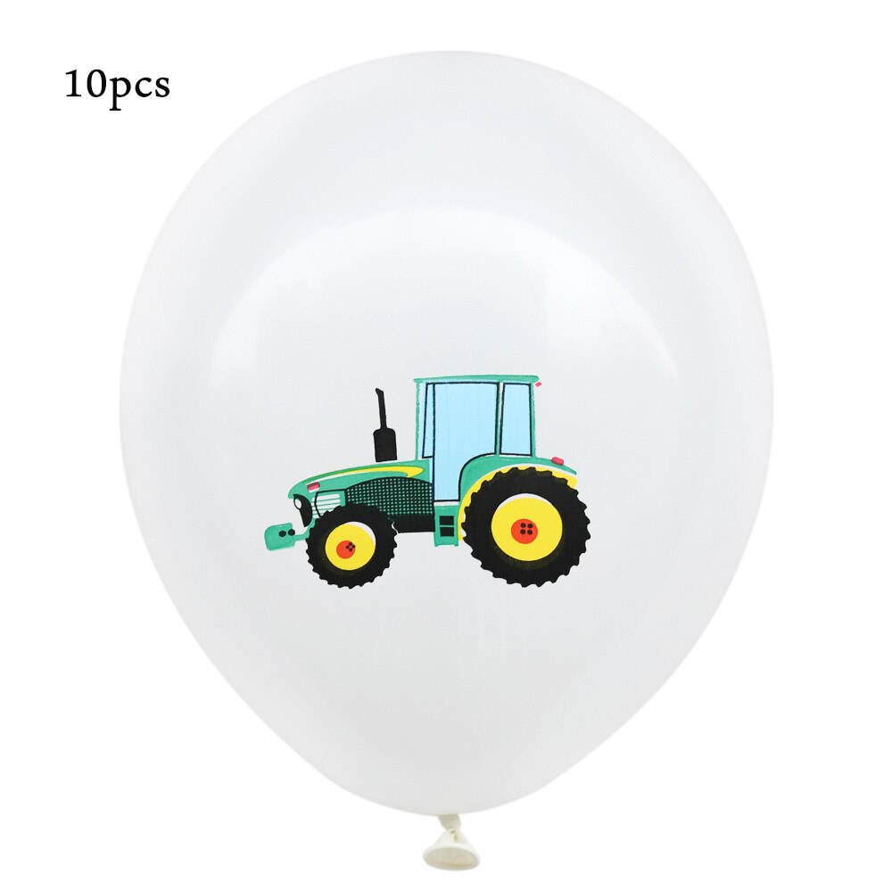 Ballon de dessin animé pelleteuse de voiture, véhicule d&#39;ingénierie, tracteur de Construction, pour enfants garçons, décorations de fête d&#39;anniversaire: 6