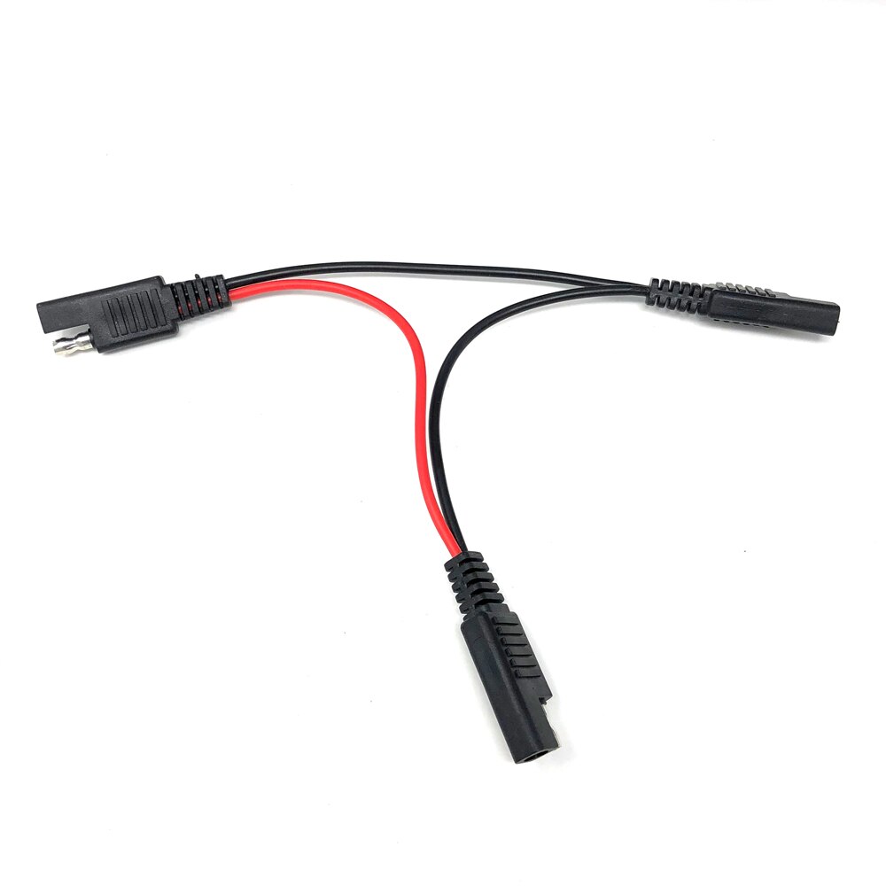 18awg zonnebatterij sae-stekker 1 to 2 harnas diy verlengkabels connectorkabel 20cm dc-voeding auto verlengkabel