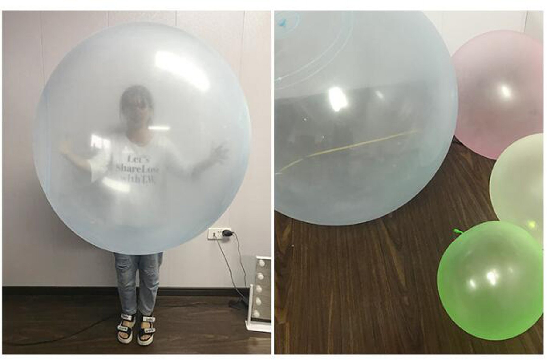 Wubble Wasser gefüllt Weiche blasiert Ball Aufblasbare Ballons freundlicher spielzeug spaß Party A127