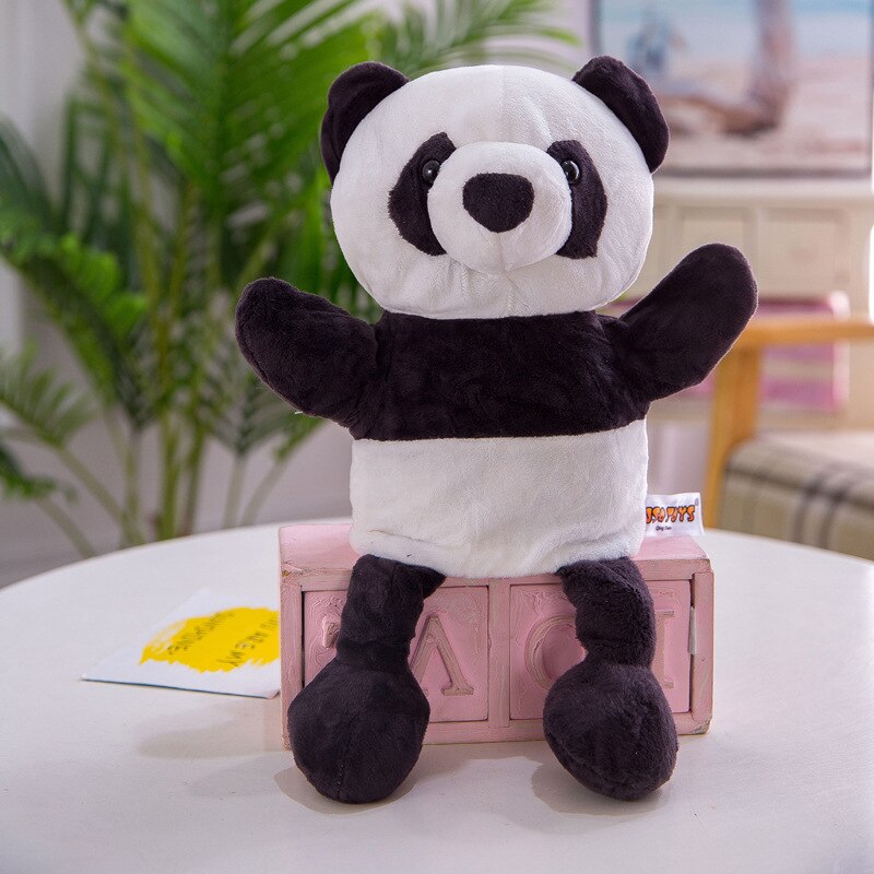 30cm söta helkroppsdjur handdockor plyschleksak dagis berättelse interaktiv rekvisita förälder-barn spel handske dockor: Panda
