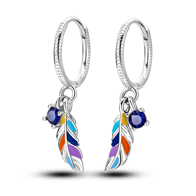 Pendientes colgantes de plata de ley 925 con símbolo de la suerte para mujer, finos de a la , accesorios de joyería elegantes