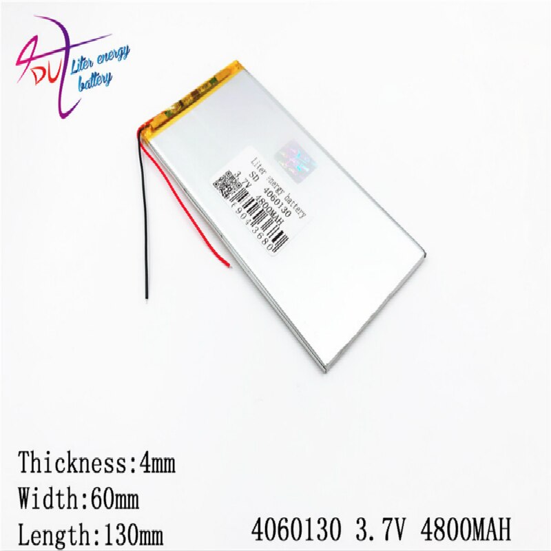 Beste batteriemarke, 1 stück , 3.7v lithium-polymer-akkus, 4060130 tablet-akkus, 4800 mah powerbank, liter-energieakku