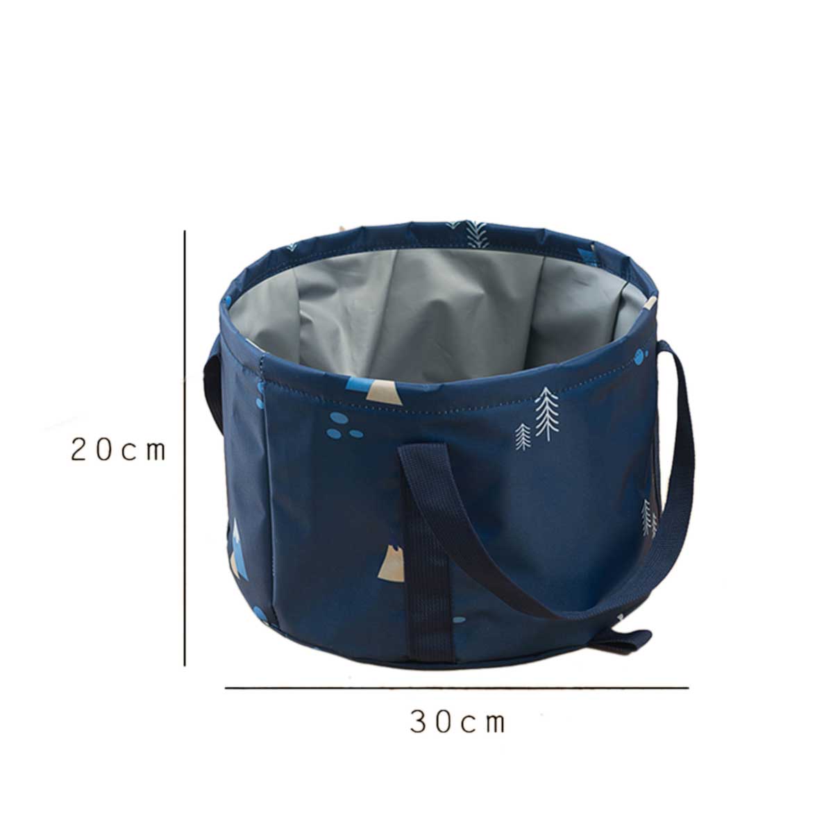 Draagbare opvouwbare emmer, voetbad, wasbak, groente opbergzak, multifunctioneel, buiten, reizen, kamperen, vissen, emmer