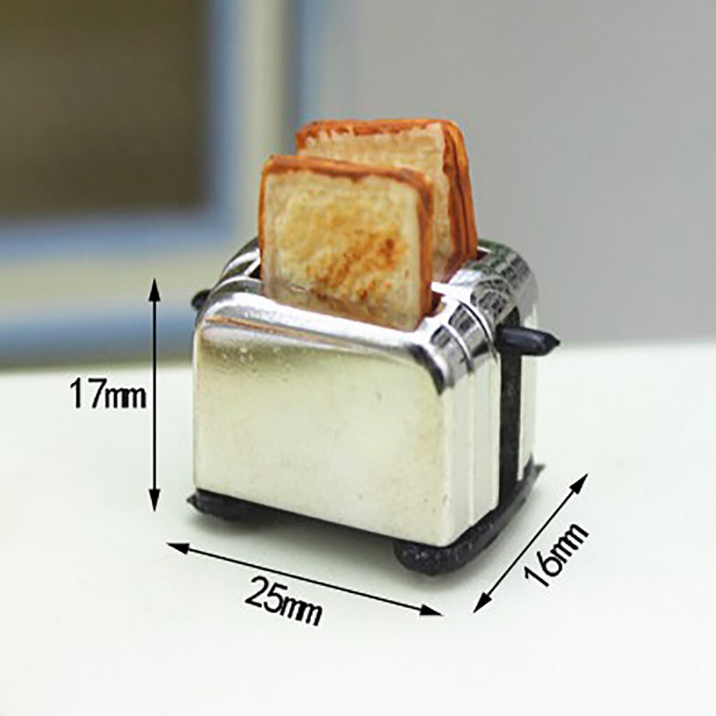 Kawaii 1:12 /1:6 Dollhouse Miniatuur Scène Model Brood Machine Pretend Play Speelgoed De High Poppenhuis accessoires