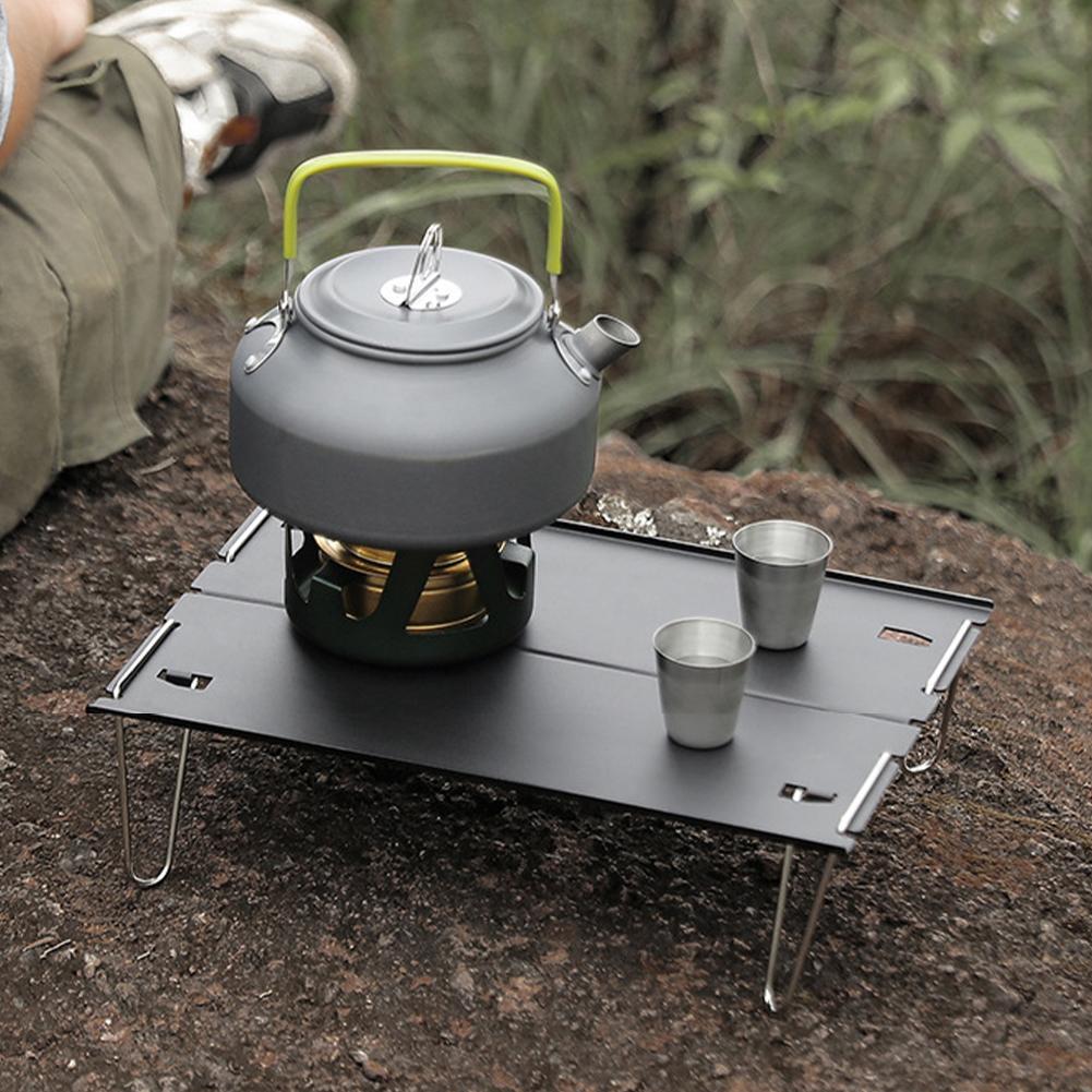 Camping Bequem Klapptisch Ich bin Freien Aluminium Platte Tee Camping Werkzeug Tabelle Tabelle Spleißen Grill Tisch Mini Camping I1M7