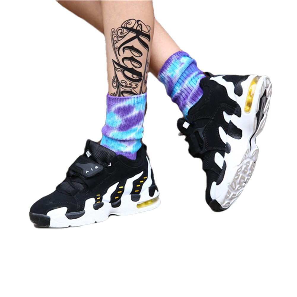 Short Socks Men Women Tie Dye Socks Colorful Cool Crew Socks Funny Hipster Skatebord Ankle Female Sox