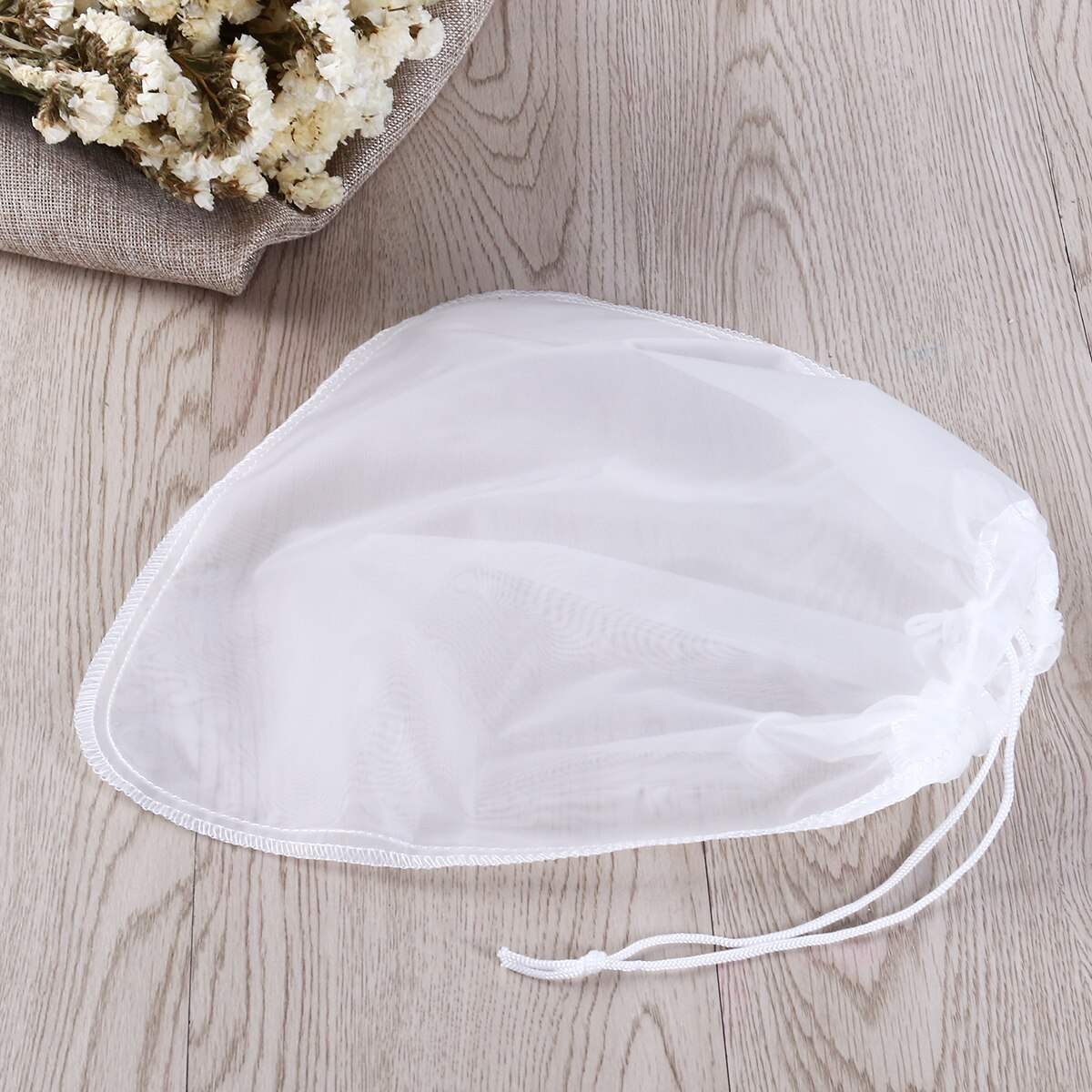 Sac de lait de noix 200 lm, réutilisable, sacs de lait d&#39;amanterie, alimentaire commerciale, maille en Nylon fin, passoire, machine à fromage, filtre à café et à thé