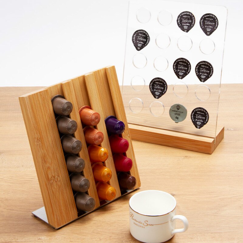 Nespresso porte-capsules acrylique café Capsule support de rangement tour de distribution présentoir mural