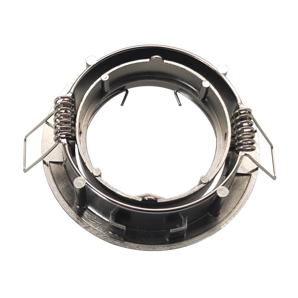 Sand nickel Recessed lamp holder GU10 MR16 socket bulb With diameter 50mm downlight fitting Adjustable angle ceiling fixture