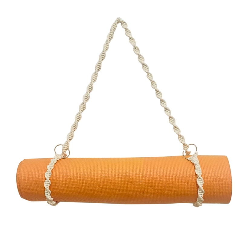 Yoga Mat Carry Strap Handmade Boho Crochet Macrame Adjustable Shoulder Strap For Yoga Mat Sling Pilates Exercise Fitness: Default Title