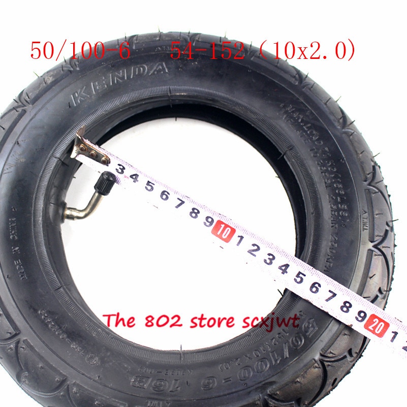 Maat 50/100-6 10 x 2.0 rubberen band binnenband 10 x 2 (54-152)  band voor elektrische scooter fiets refit motoronderdelen 10*2 wielband