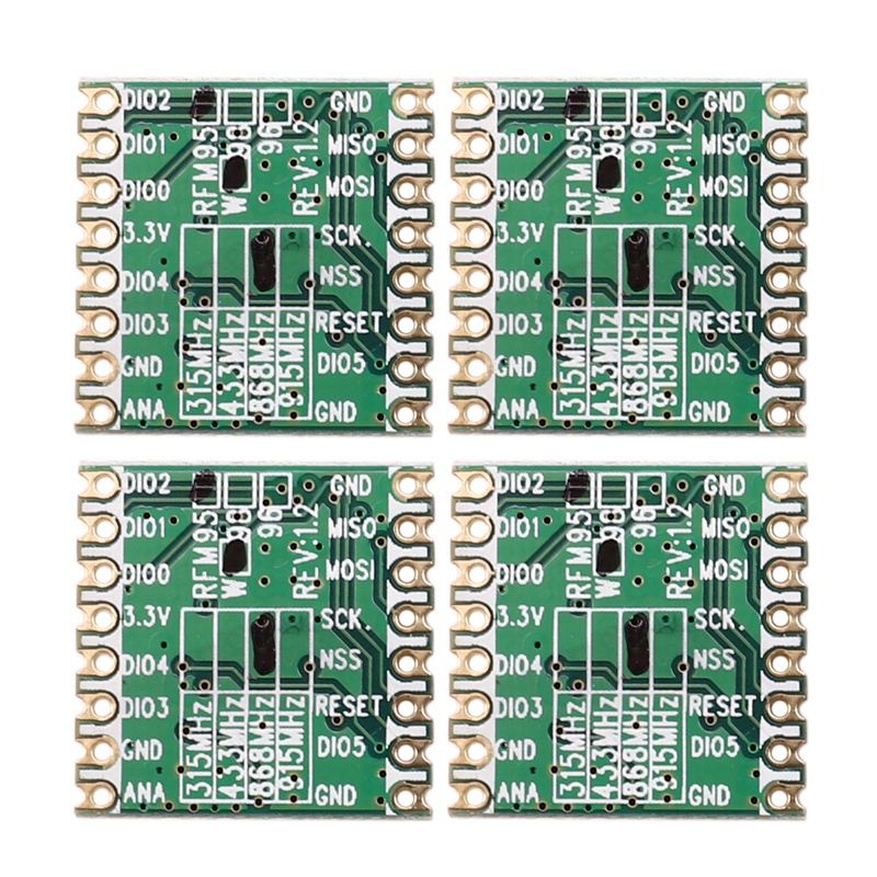 4 stück rfm 95 rfm 95w 868 rfm 95-868 mhz lora  sx1276 funk-transceiver-modul fcc rohs etsi reach