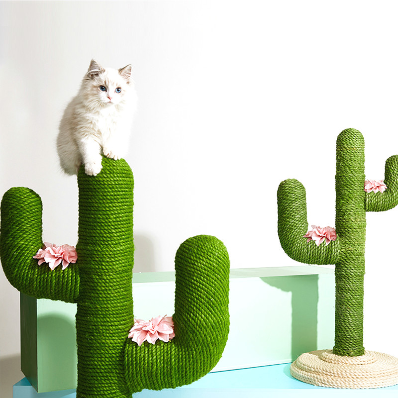 Kattenboom sisal touw klimrek katten klimpaal springplatform katten krabpaal speelgoed slijpklauw