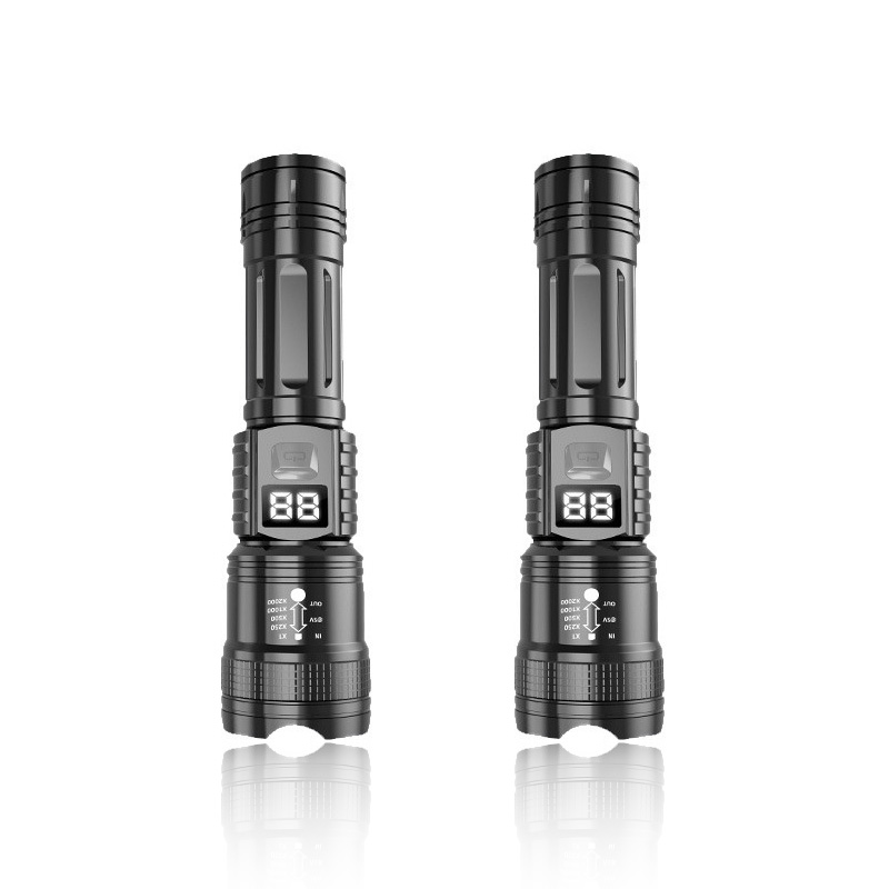 Xiaomi High Power LED Flashlight Rechargeable Flashlight With Side Light Super Bright Long Shot Outdoor Camping Hiking Emergency: green