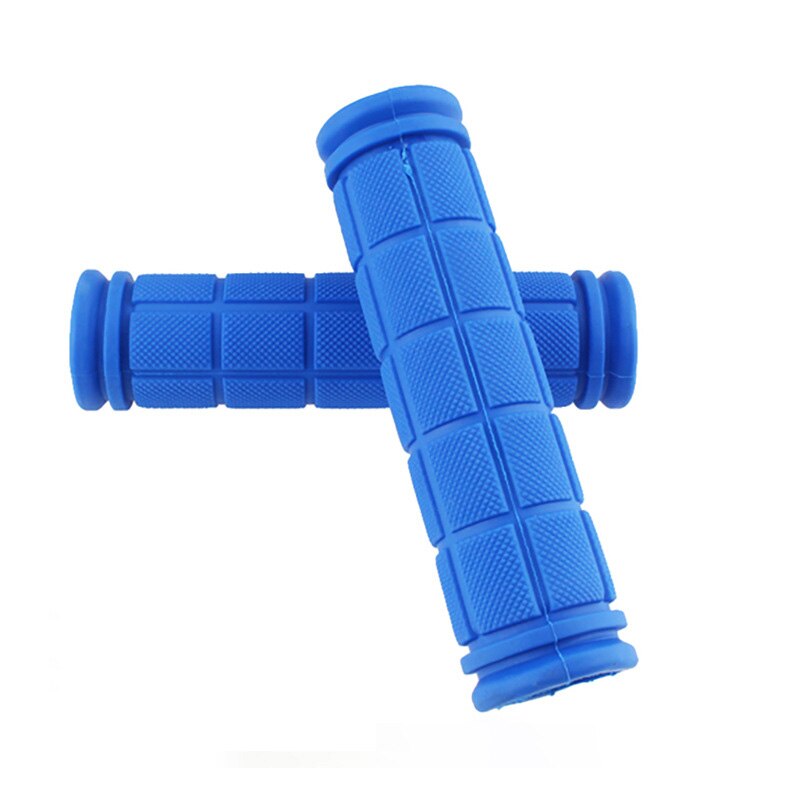 1 par de empuñaduras de manillar de bicicleta antideslizantes, empuñaduras de manillar de bicicleta, cubiertas de goma, piñón fijo, BMX, MTB, accesorios para bicicleta de montaña: Azul