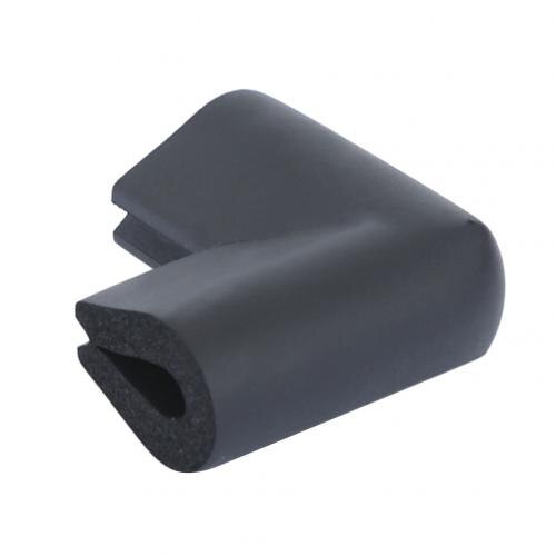 Protection d'angle de bureau pour enfants, Protection d'angle de Table, souple et épaisse, en caoutchouc NBR, Protection des bords des meubles de sécurité pour bébés: Black