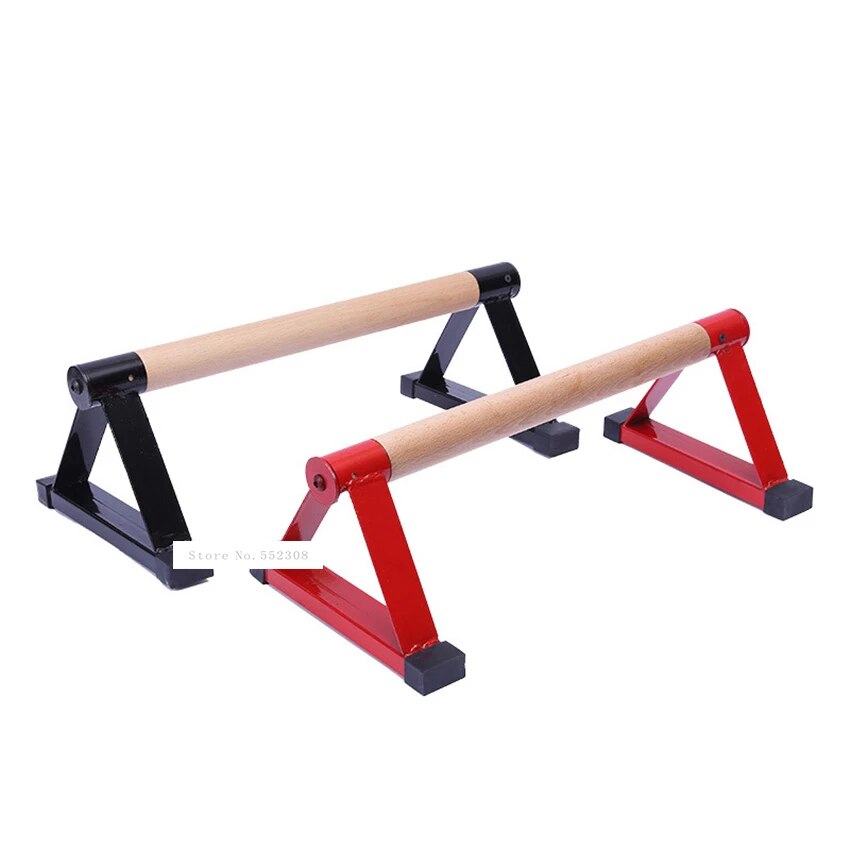 Indoor Fitness lorn Triangle Wood Push-Up Stand Home Push Ups Frame Outdoor Small Handstand Parallel Rod Wooden Handle Support