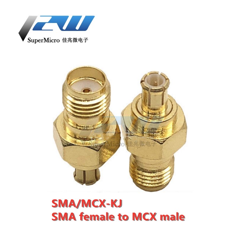 1 szt. adapter SMA robić MCX wtyk męnarty i żeńskie gniazdo złącze koncentryczne RF: SMA to MCX-KJ