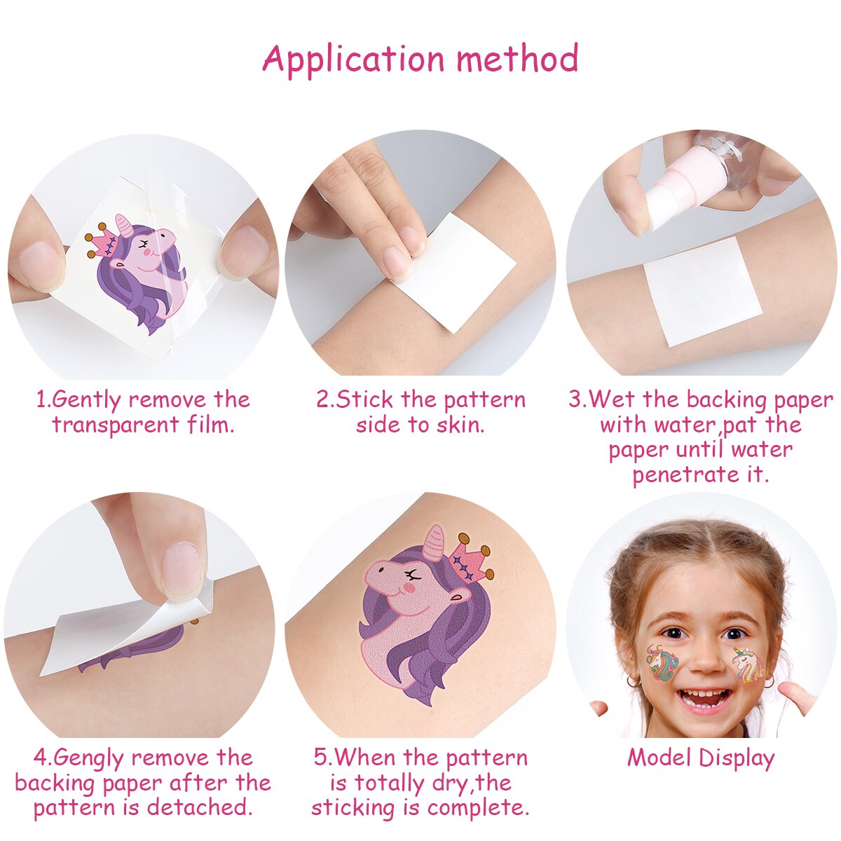 Unomor 144 Pcs Tijdelijke Tattoos Eenhoorn Stickers Feestartikelen Feestartikelen Voor Jongens Meisjes Hallowen Pary Decoratie A20