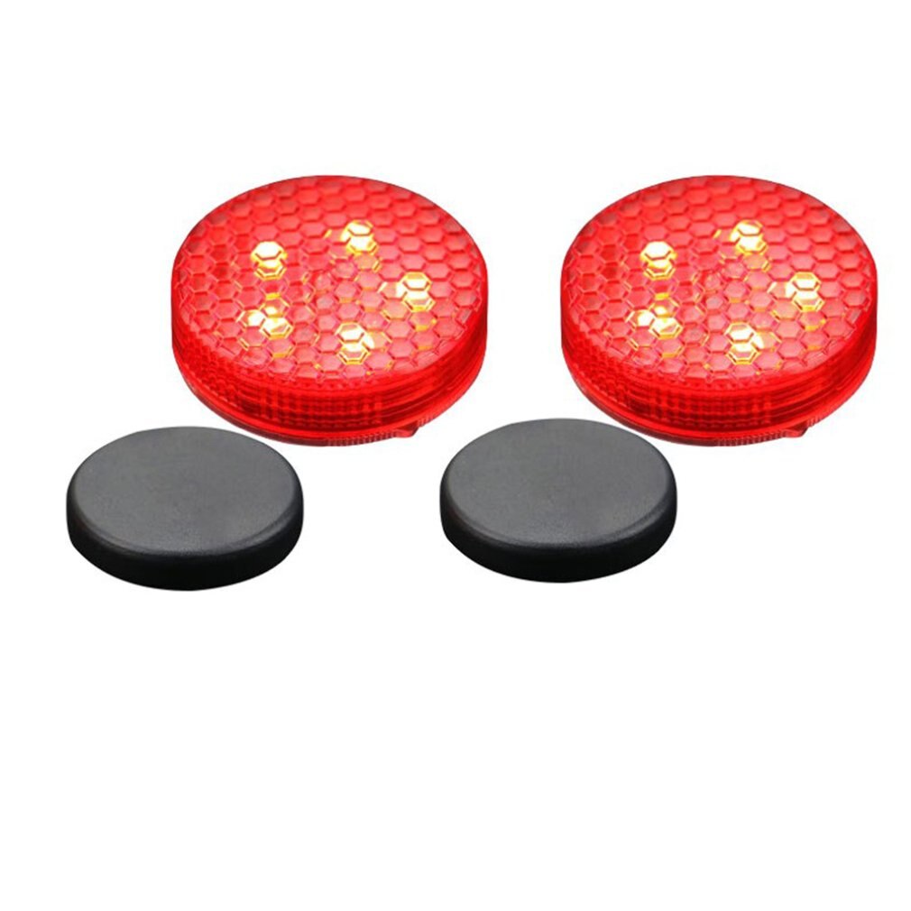 Waterdichte Auto Deur Waarschuwingslampje Zonder Bedrading Led Anti-Collision Light Universele Led Knippert Gemodificeerde Licht: Red