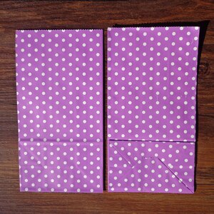 8pcs Paper Envelope For Postcard Kids Paper Bag Small Craft Envelopes School Materials Colorful Dots Envelope: purple