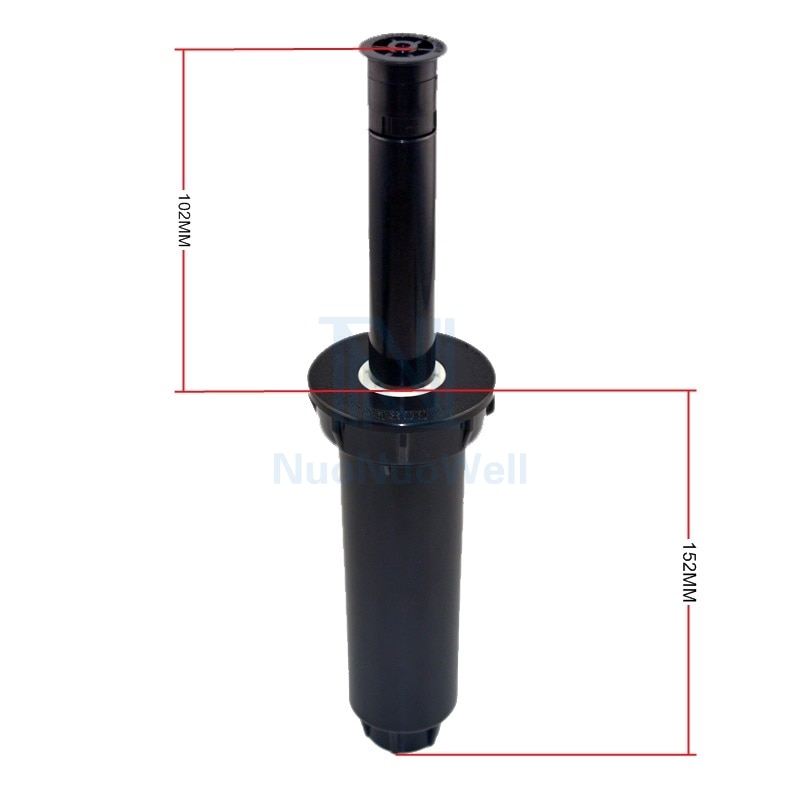 1/2 " pop-up sprinkleri puutarhan nurmikon kastelu hajontasadetin 25-360 asteen sadelintujen kastelujärjestelmä 5 kpl-pakkaus
