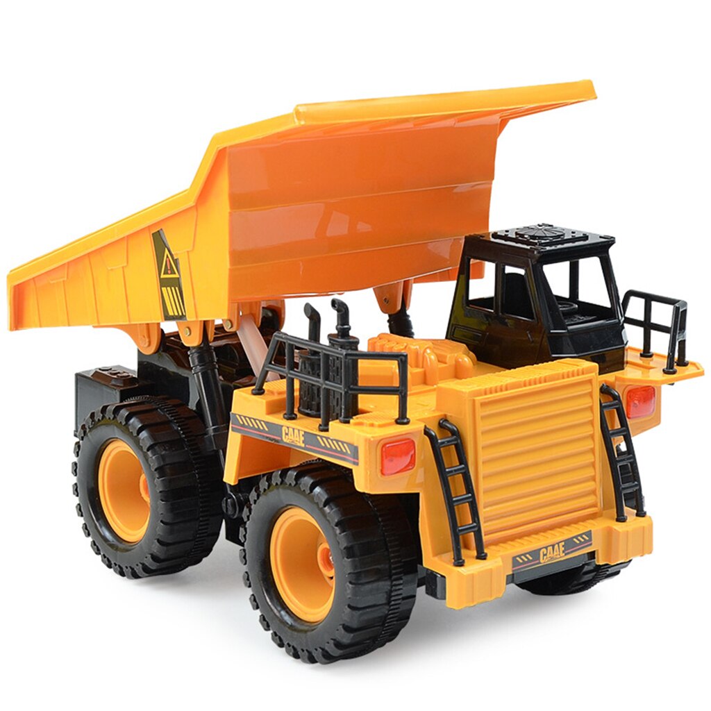 Camion à benne basculante avec pneus lourds, jouet télécommandé de 15m pour enfant, garçon, 1/22