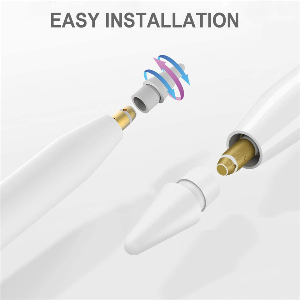Punte a matita per Apple Pencil 1a/2a generazione, punta 4/6/12PCS per pennino Apple Pencil per iPad Stylus, 2B/HB sia morbido che duro