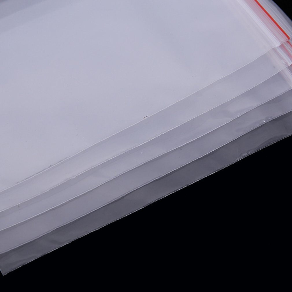 Transparent PE Plastic Food Packaging Bag Self-sealing Bag Sealed Bag Complete Size Resealable Self-adhesive Bags
