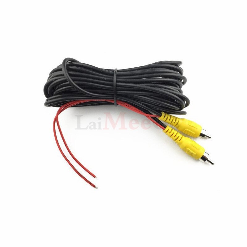 RCA Video Signal Cable Car Reverse Rear View Parking Camera Video Cable with Detection Wire For All Car Accessories 6 Meters