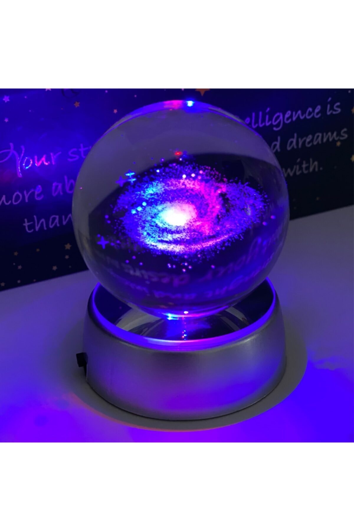 Milky Way Galaxy Luminous Glass Globe Snow Jet Snow Globe Crystal Balls Magnetic Globes Items Home Office Decoration
