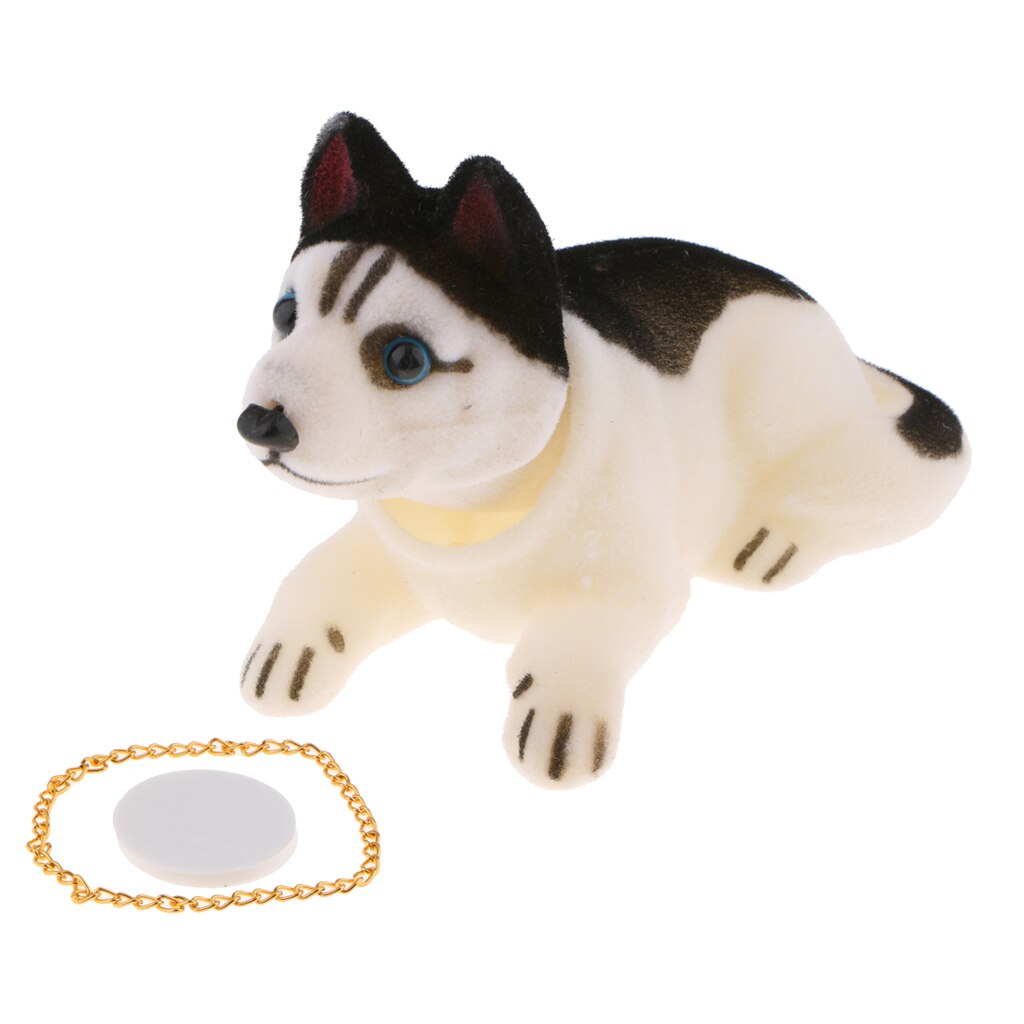 Husky Nodding Dog Shake Head Toys for Car Dashboard Bobblehead Puppy