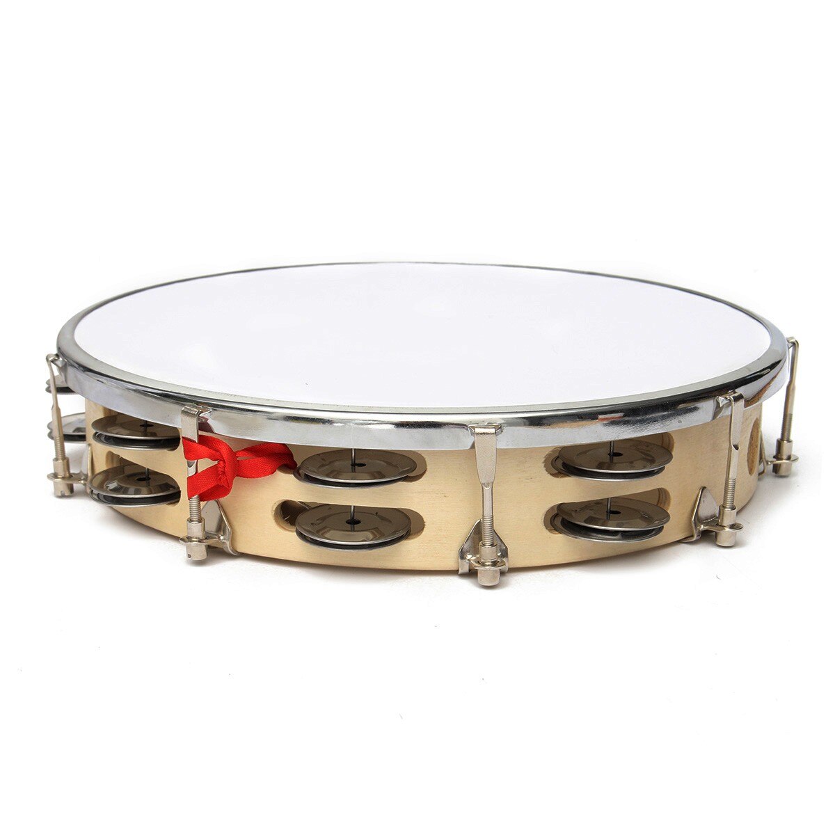 Nouveauté 8 "/10" Capoeira Cuir Pandeiro Tambour Instruments de Musique Tambourin Percussion Membranophone Pour Les Amateurs de musique