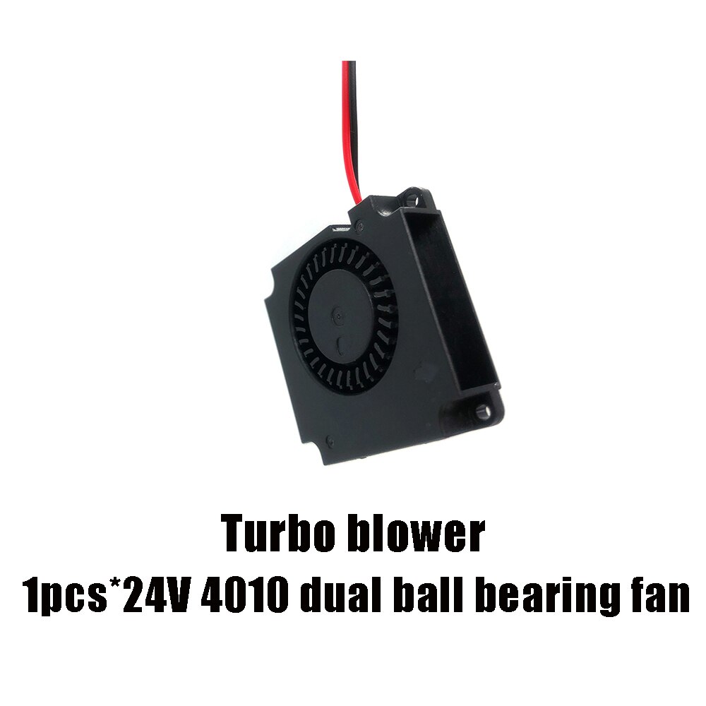 4010 fan 12v 24v ender 3 fan 40mm fan 2 pin oil fan dual ball bearing cooler cooling fan 3d printer parts 4010 40*40*10mm: Turbo dual ball 24V