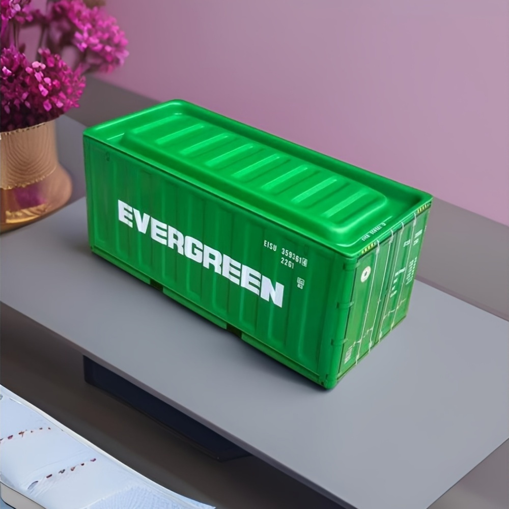 Industrielle Aufbewahrungsbox aus Metall, kreatives Heimsammlungsmodell, Behälterdekorationszweck, geeignet für Haushaltsbehälter: Grün