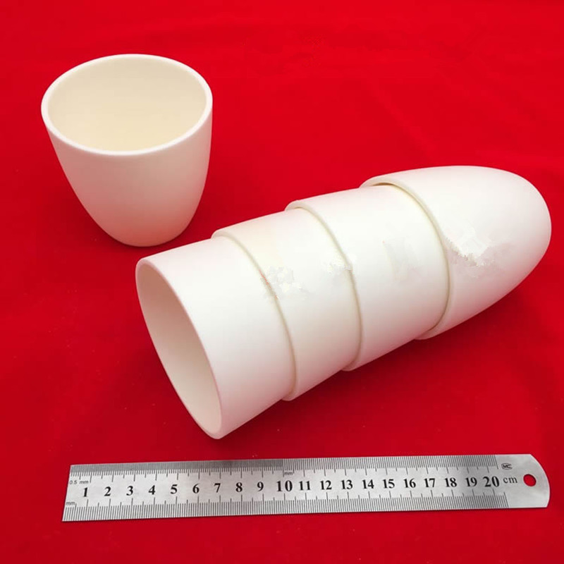 Labor Tiegel Aus Korund 99% Aluminiumoxid - Mit Deckel, 300ml Für Wissenschaftliche Forschung