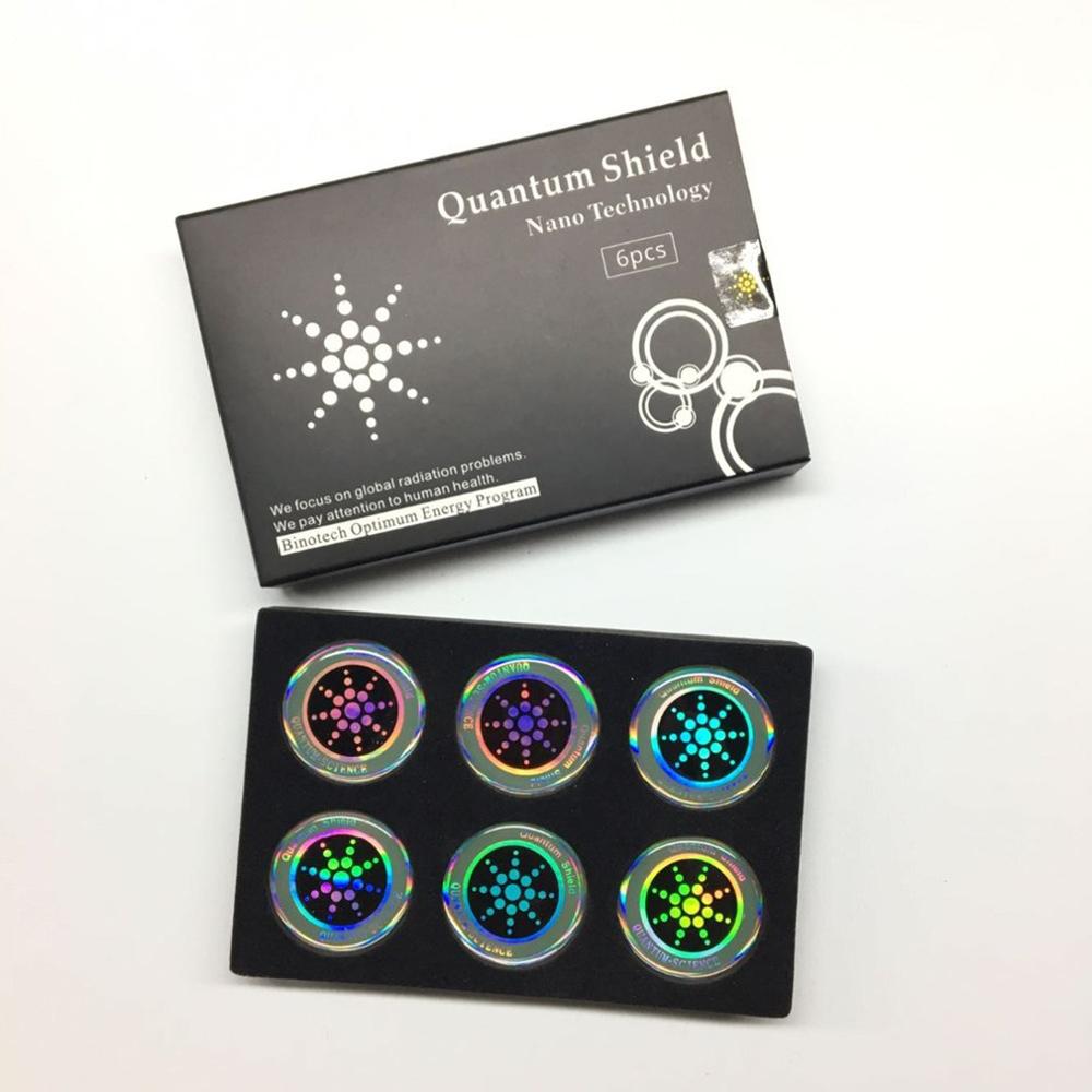Anti-Radiation Stickers For Mobile Phones Round Shape Electromagnetic Shield Anti-Electromagnetic Wave Patches 6 Pieces: sliver