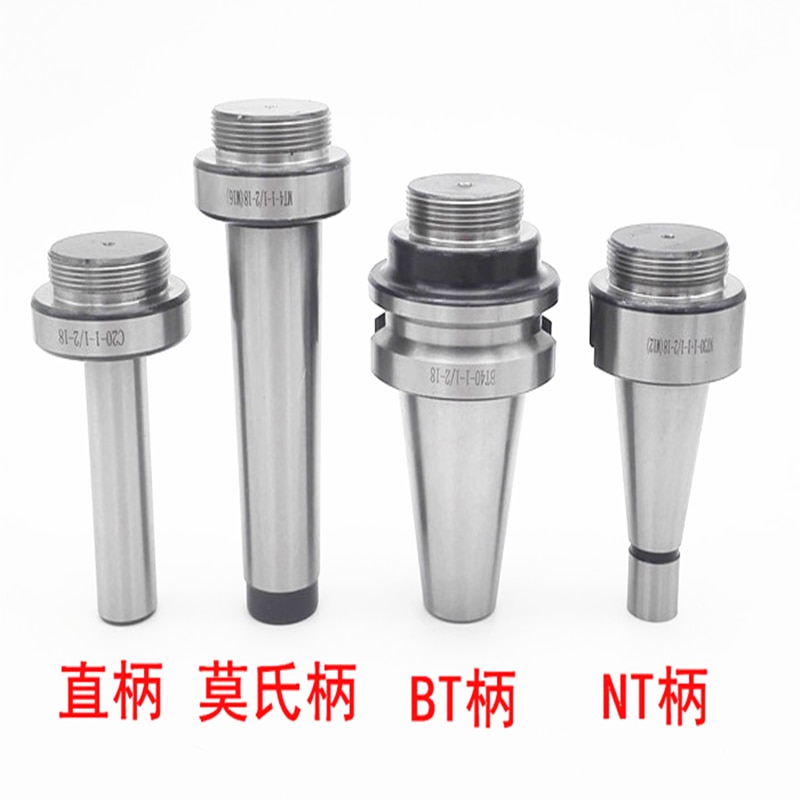 Boreskaft  mt2 mt3 mt4 c20 nt40 bt40 r8 til  f1-12,f1-18,f1-25 borehoder, trekkgjenger, koblingsgjenger : 1-1/2 " 18