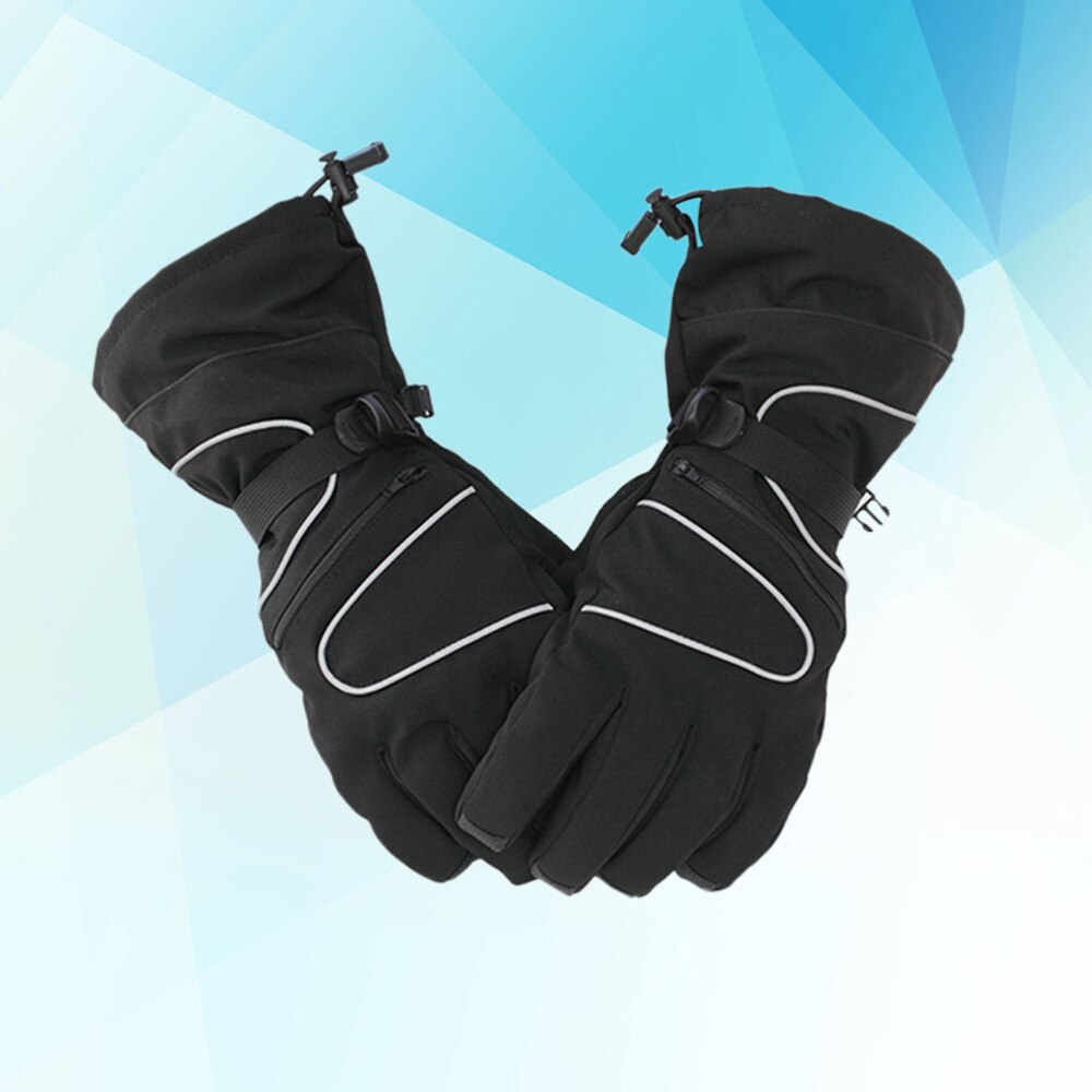 1 Pair Winter Mittens Men Thermal Windproof Waterproof Anti Grip Warm Cold Weather Mitt for Push Cart and Practice