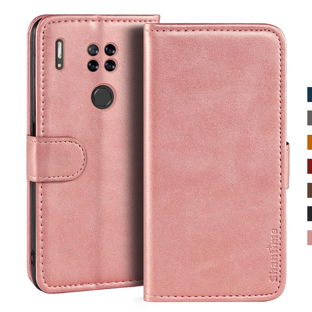 Case For Blackview A80 Case Magnetic Wallet Leather Cover For Blackview A80 Stand Coque Phone Cases: Rose gold