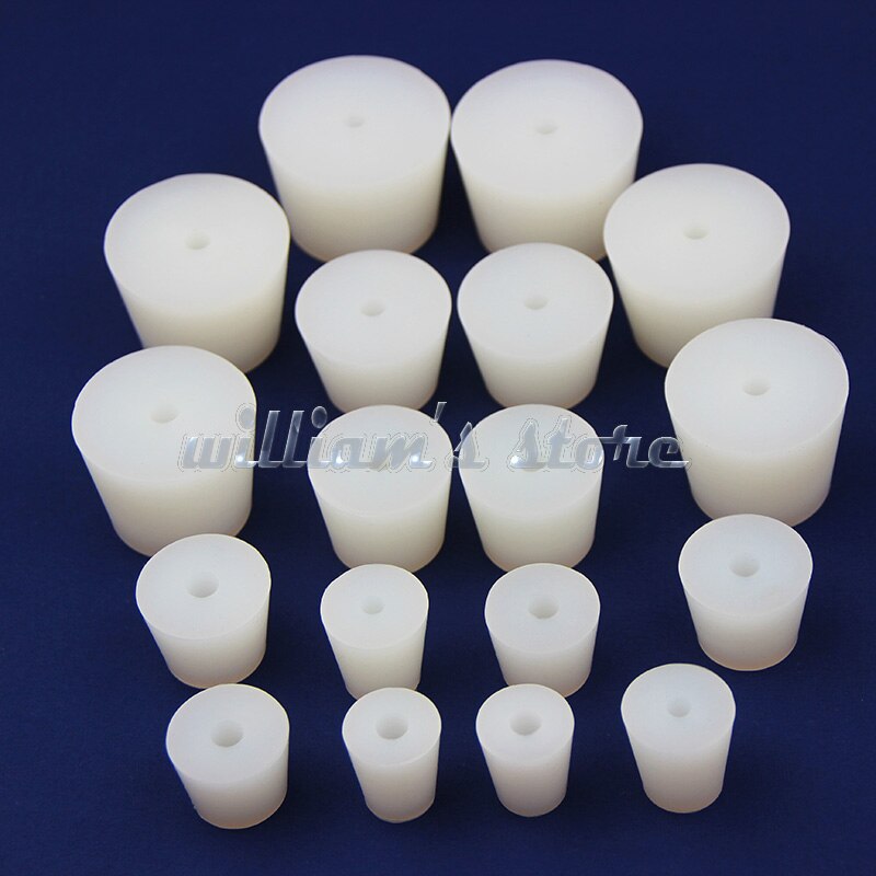 3 #-14 # siliconen Plug Met Gat voor Luchtsluis Waskolf Brouwen Wijn Food Grade Siliconen Rubber Stop